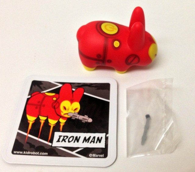 KidRobot Iron Man Labbits Figure with Missile and Collector Card