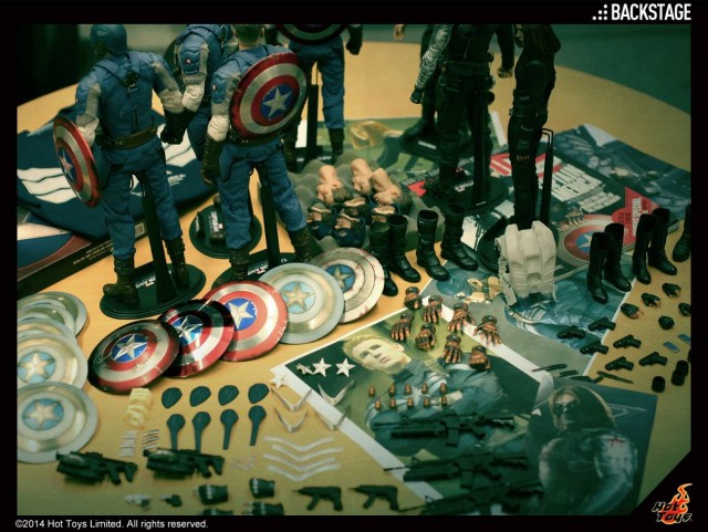 Captain America The Winter Soldier Hot Toys Captain America Shields