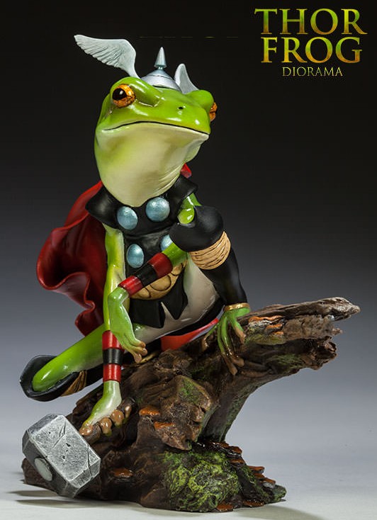 Frog of Thunder Sideshow Diorama Thor Frog 2014 Statue