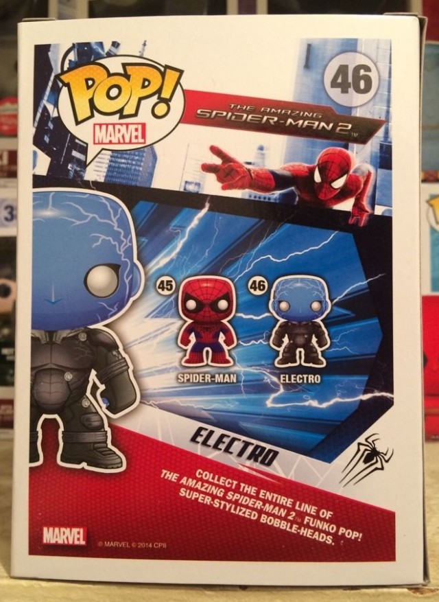 Funko Amazing Spider-Man 2 POP Vinyls Box Back