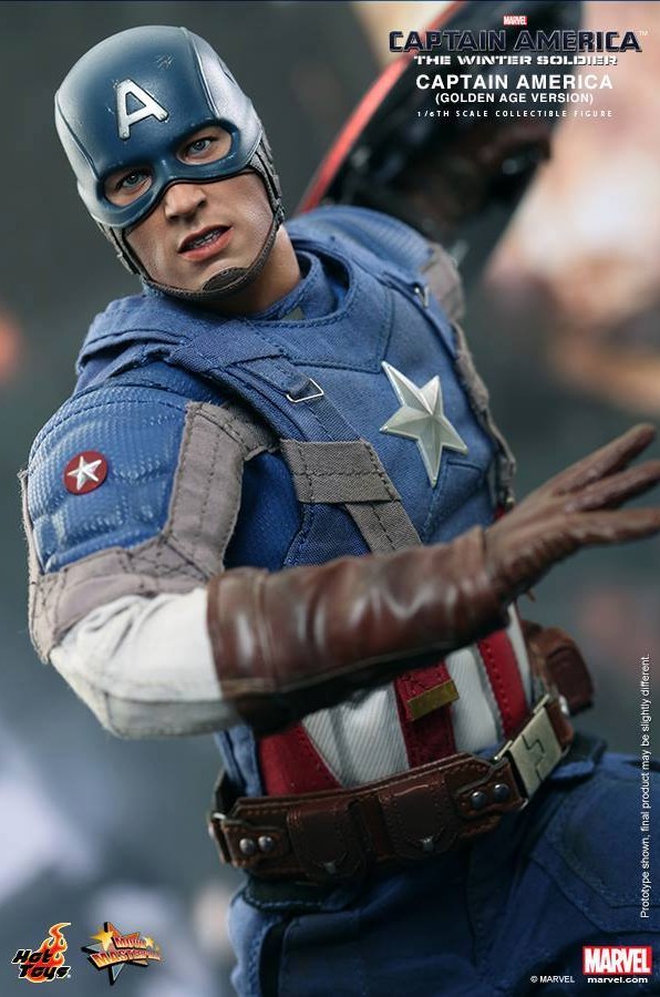 Golden Age Captain America The Winter Soldier Hot Toys MMS 240 Sixth Scale Figure