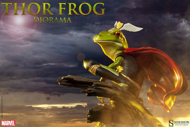 Thor Frog Diorama Sideshow Collectibles 2014 Throg Pet Avengers Statue