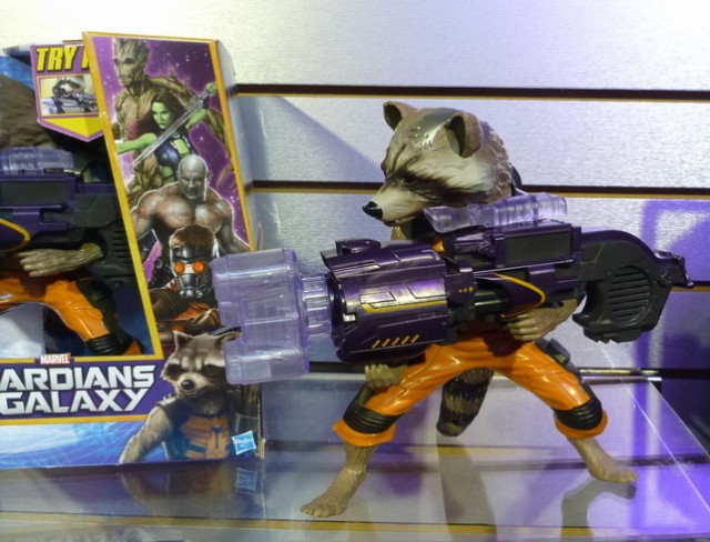 Toy Fair 2014 Big Blastin Rocket Raccoon Guardians of the Galaxy Electronic Figure