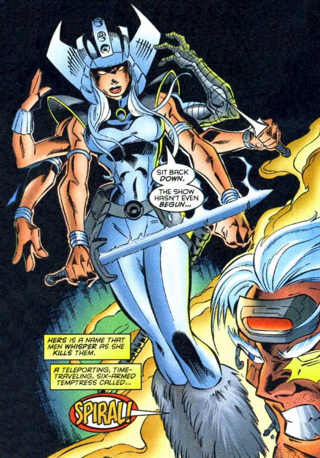 X-Force Spiral Artwork X-Men Comic Book