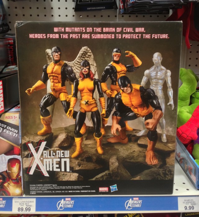 All-New X-Men Marvel Legends Box Back