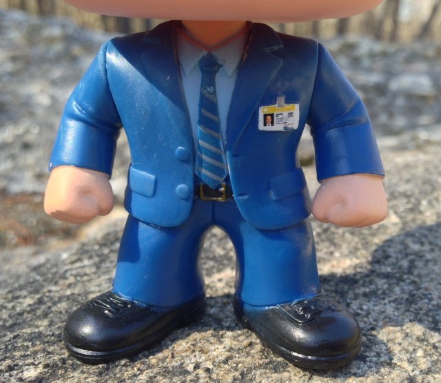 Close-Up of Funko POP Vinyls Agent Coulson Tie & ID Badge