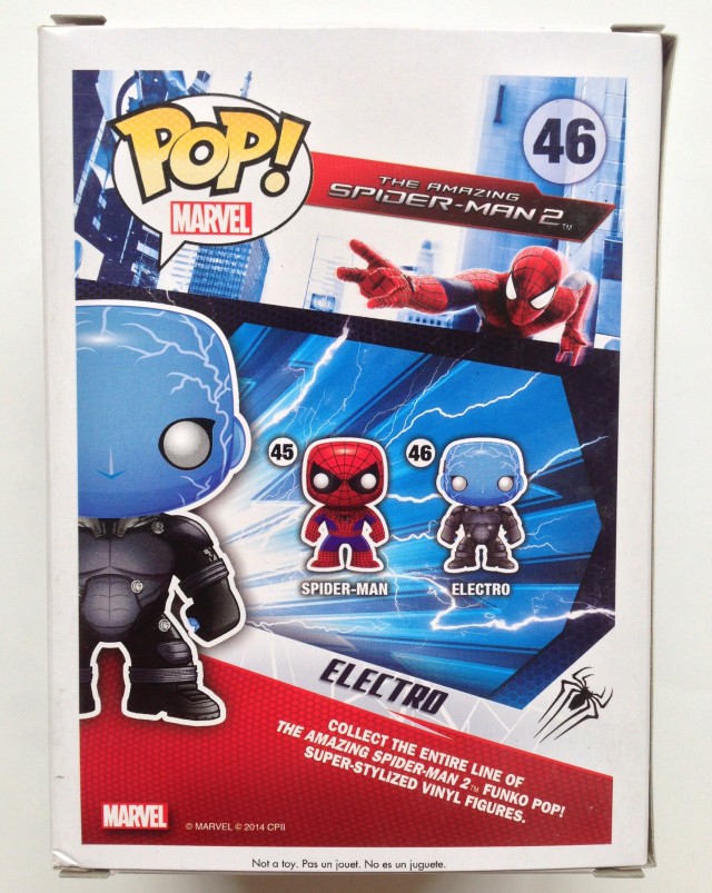 Box Back Funko POP! Vinyls Amazing Spider-Man 2