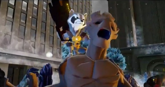 Disney Infinity Marvel Rocket Raccoon and Groot Screenshot