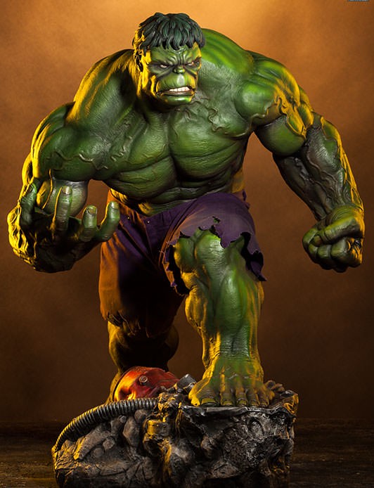 Green Hulk Premium Format Figure Sideshow Exclusive Edition Extra Head Portrait Sculpt