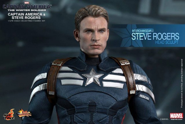 Hot Toys Captain America Steve Rogers Interchangeable Head Sculpt