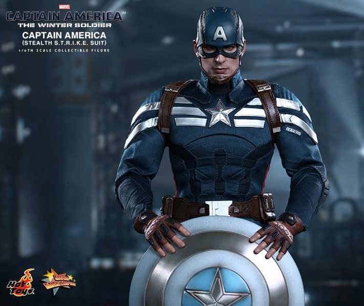 Hot Toys MMS 242 Captain America Stealth S.T.R.I.K.E. Suit Sixth Scale Figure 2014