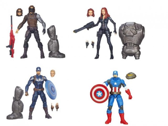 Marvel Legends Captain America The Winter Soldier Black Widow Figures 2014