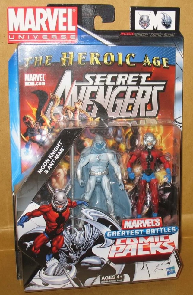 Unreleased Marvel Universe Ant Man Moon Knight Comic Pack Figures