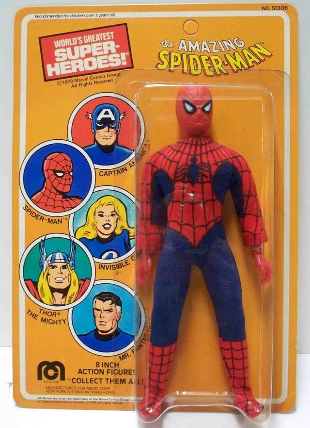 Vintage MEGO Spider-Man Figure Carded