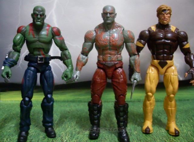 2014 Marvel Legends Drax Comparison with 2012 Marvel Legends Drax