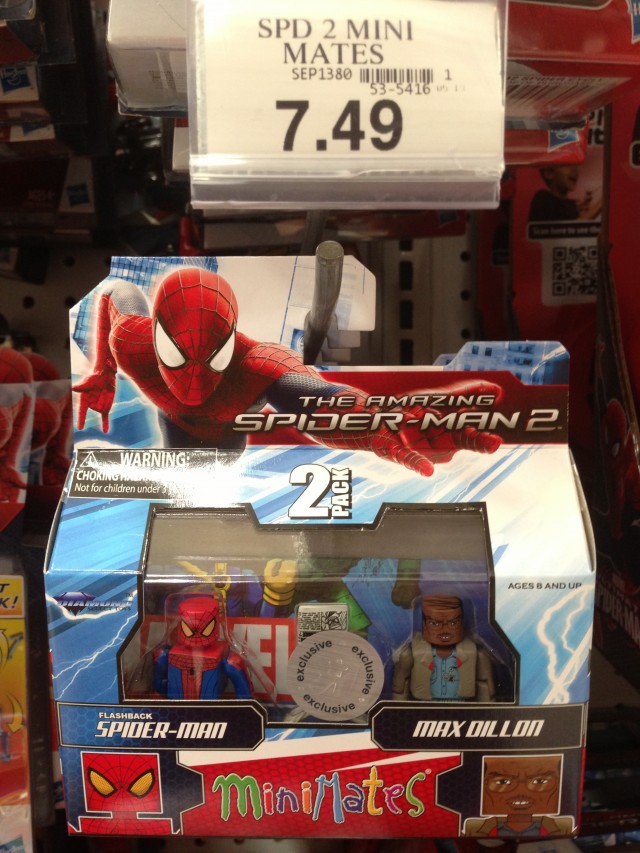 Toys R Us Exclusive Amazing Spider-Man 2 Minimates Max Dillon & Flashback Spider-Man