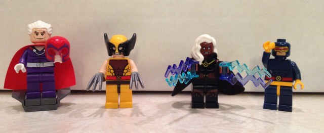 76022 LEGO X-Men vs. The Sentinel Minifigures Wolverine Storm Cyclops Magneto