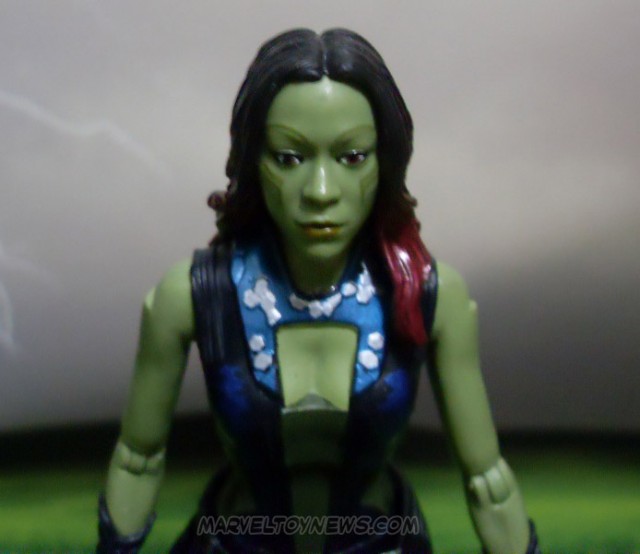 Gamora Marvel Legends Guardians of the Galaxy Figure Close-Up