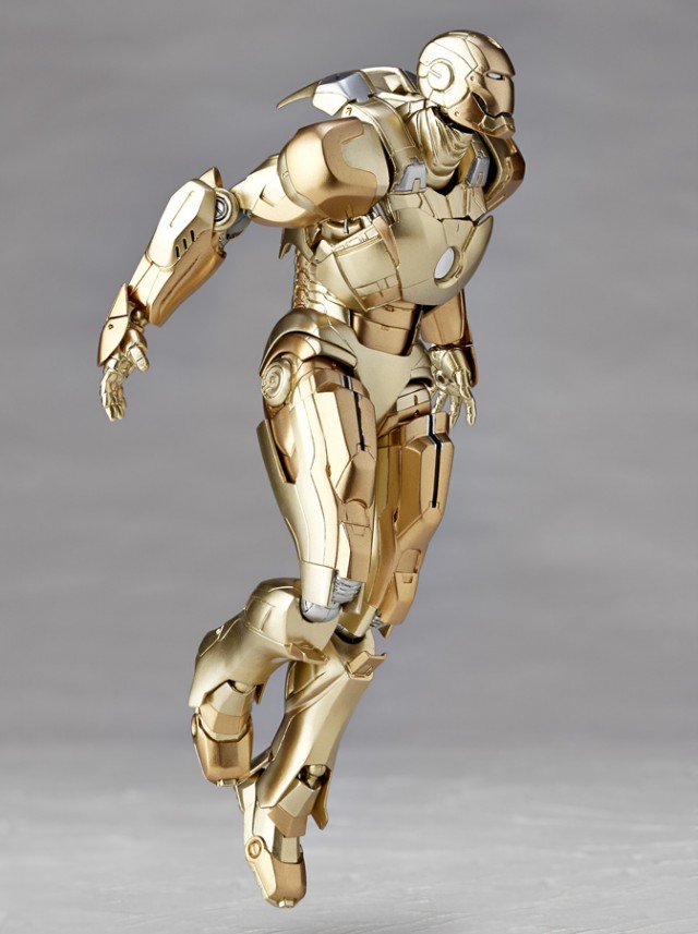 Gold Iron Man Midas Mark 21 Revoltech Import Action Figure