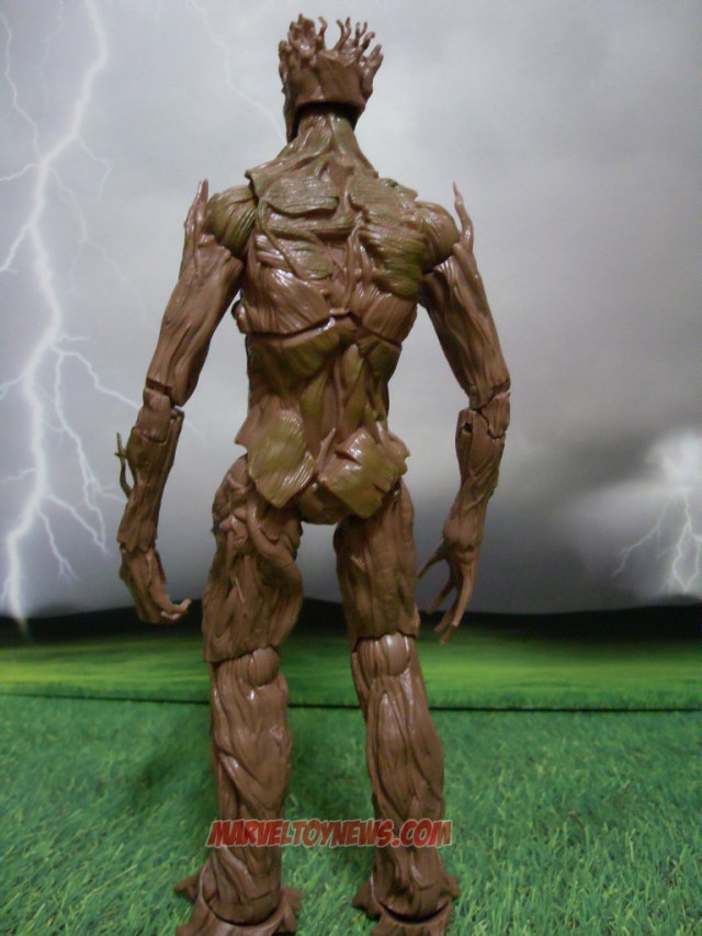 Guardians of the Galaxy Marvel Legends Groot Figure Back View