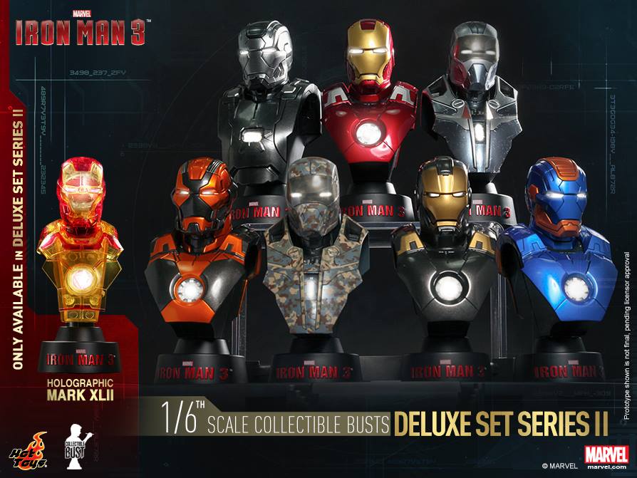 Hot Toys Iron Man 3 Series 2 Busts 
