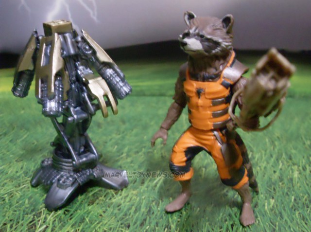 Marvel Legends GOTG Rocket Raccoon Figure In Hand Photos