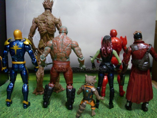 Marvel Legends Guardians of the Galaxy Figures Size Comparison Photo