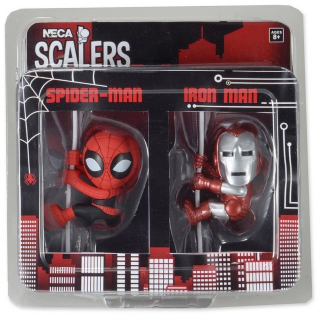 NECA SDCC 2014 Exclusives Marvel Scalers Iron Man & Spider-Man Two-pack