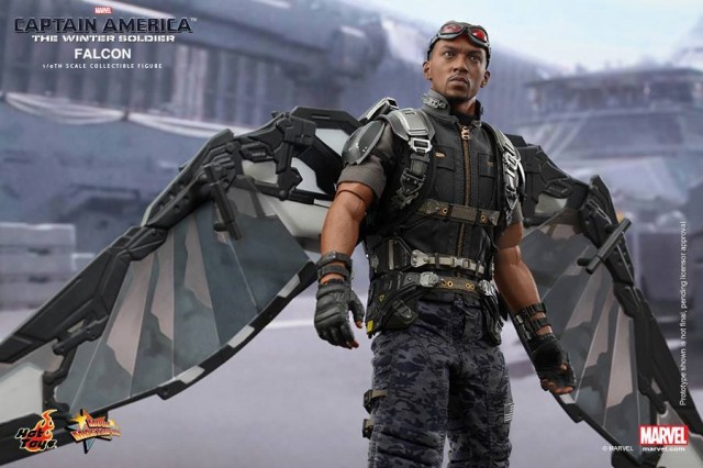 The Falcon Hot Toys Captain America The Winter Soldier Sixth Scale Figure with Wings