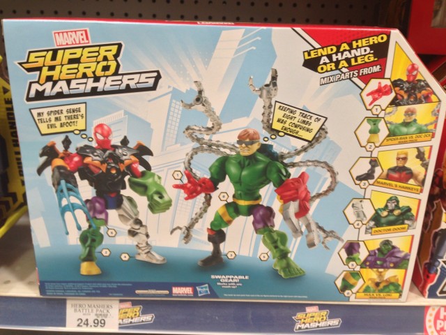 Marvel Super Hero Mashers Doctor Octopus & Spider-Man Box Back