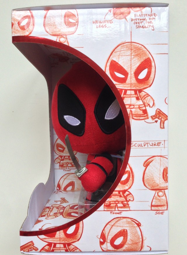 Funko Fabrikations Deadpool Figure In Box Side View