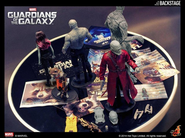 Hot Toys Guardians of the Galaxy Figures Photos Rocket Raccoon Groot Gamora Star-Lord Drax