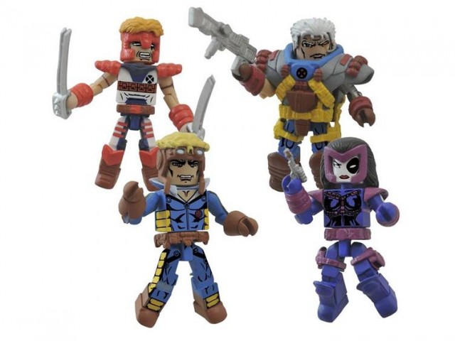 Marvel Minimates Classic X-Force Box Set Figures Cannonball Cable Domino Shatterstar