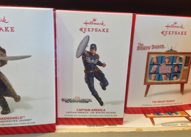 Hallmark 2014 Captain America Ornament on Shelf