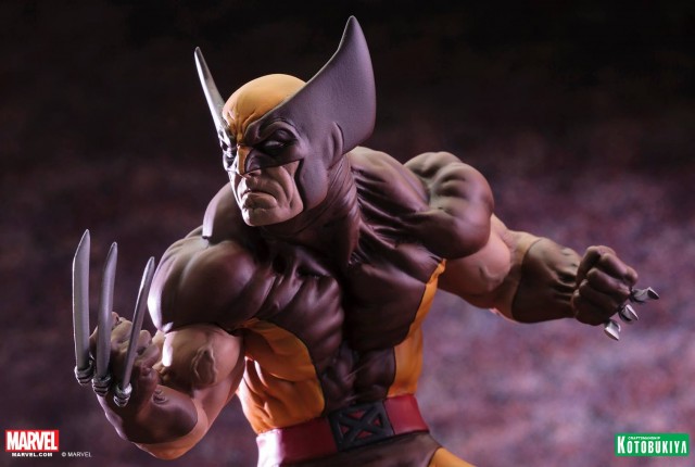 Erick Sosa Brown Costume Wolverine Statue Fully Revealed by Kotobukiya March 2015