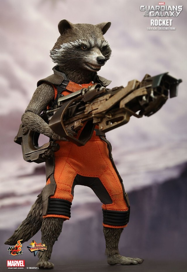 Guardians of the Galaxy Rocket Raccon Hot Toys Sixth Scale Figure Movie Masterpiece Series