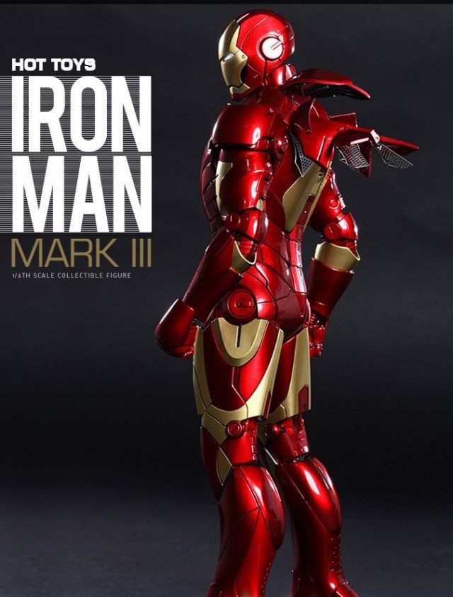 Hot Toys 2015 Iron Man Mark III Die-Cast Figure with Air Flaps Deployed