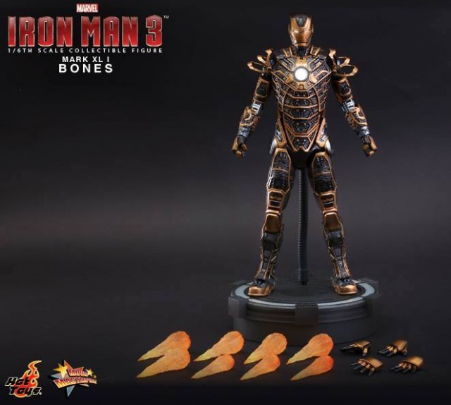Hot Toys Bones Iron Man Sixth Scale Figure and Accessories