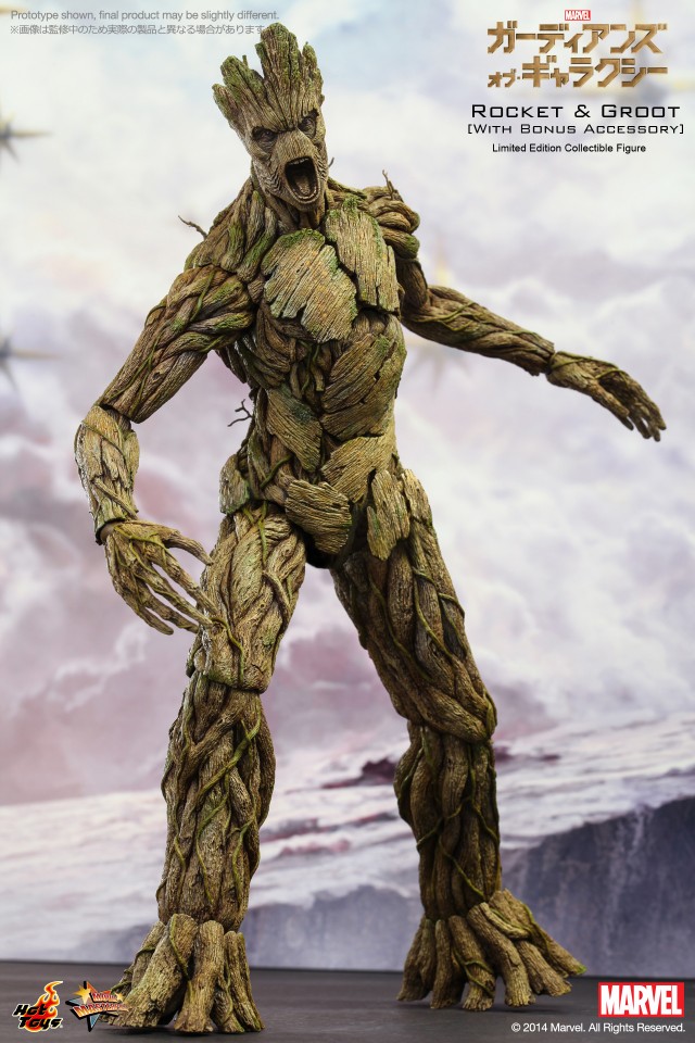 Hot Toys Groot with Screaming Head Exclusive Alternate Face