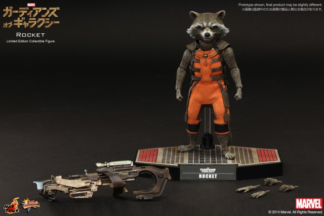 Hot Toys Rocket Raccoon Figure Accessories MMS 252