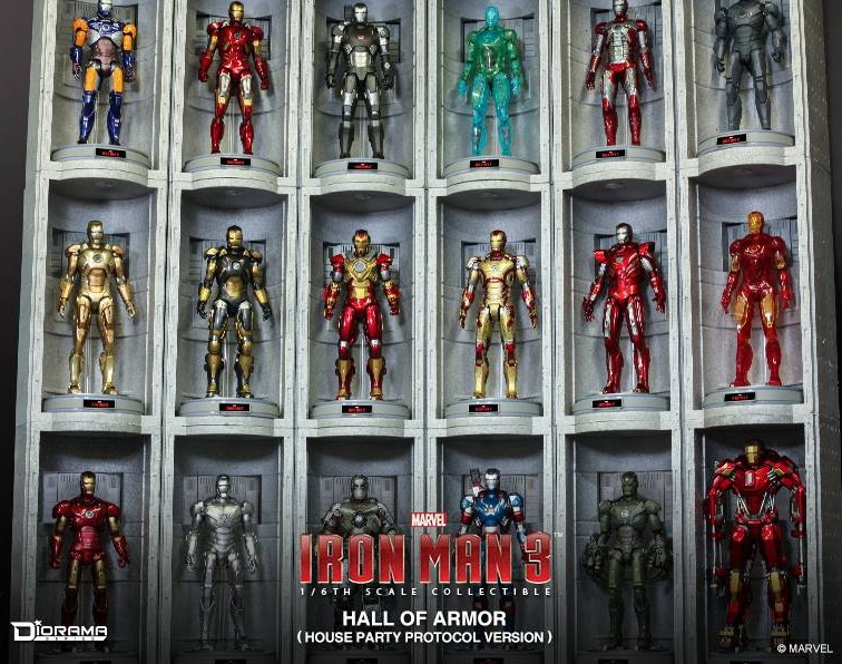 iron man 3 hall of armor 6 pack