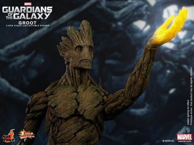 MMS 253 Hot Toys Groot Figure with Glowing Hand