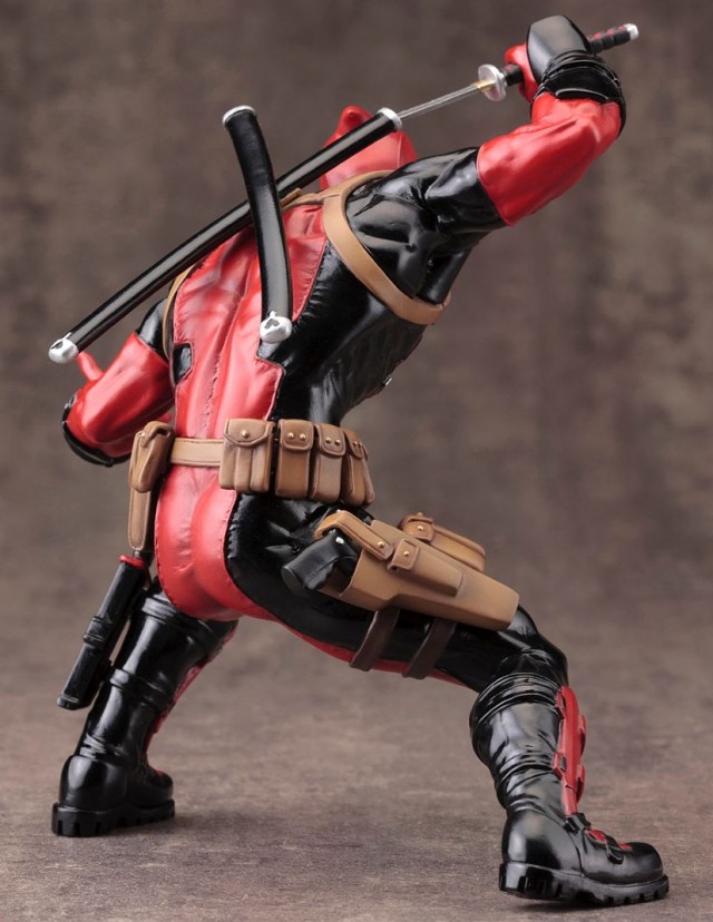 Marvel Kotobukiya ARTFX Deadpool Statue Back