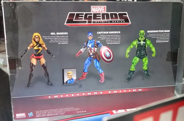 SDCC 2014 Hasbro Marvel Legends Ms Marvel Radioactive Man Captain America Set Target Exclusive