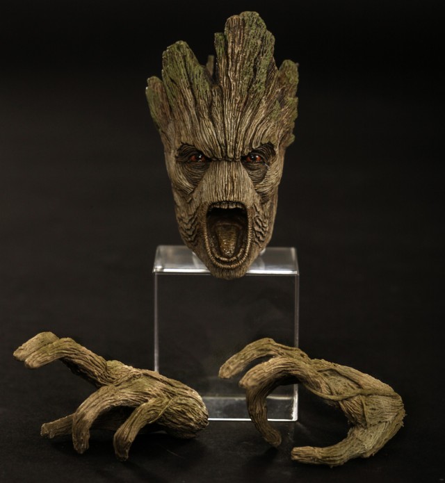 Sideshow Exclusive Hot Toys Groot Screaming Face Head and Clenched Hands