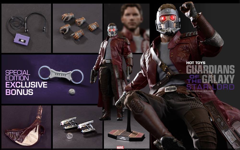 Handcuffs Set HOT TOYS MMS255 1/6 Scale Star Lord Exclusive VIP Bouns Orb 