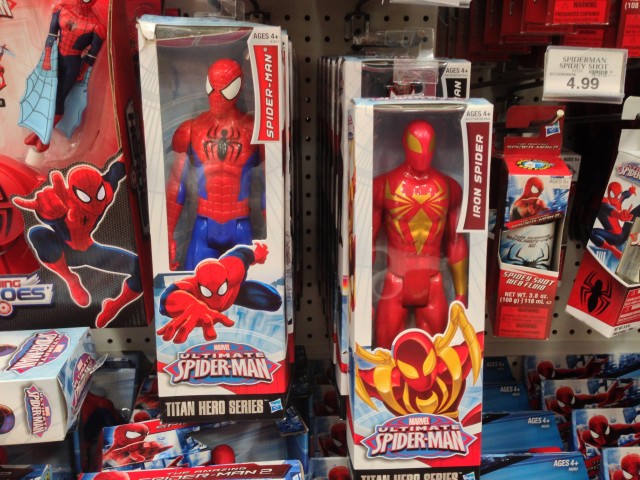 Hasbro Ultimate Spider-Man Titan Hero and Iron Spider-Man Figures