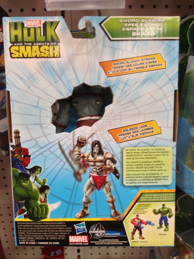 Hulk Agents of SMASH Skaar Figure Packaging Cardback