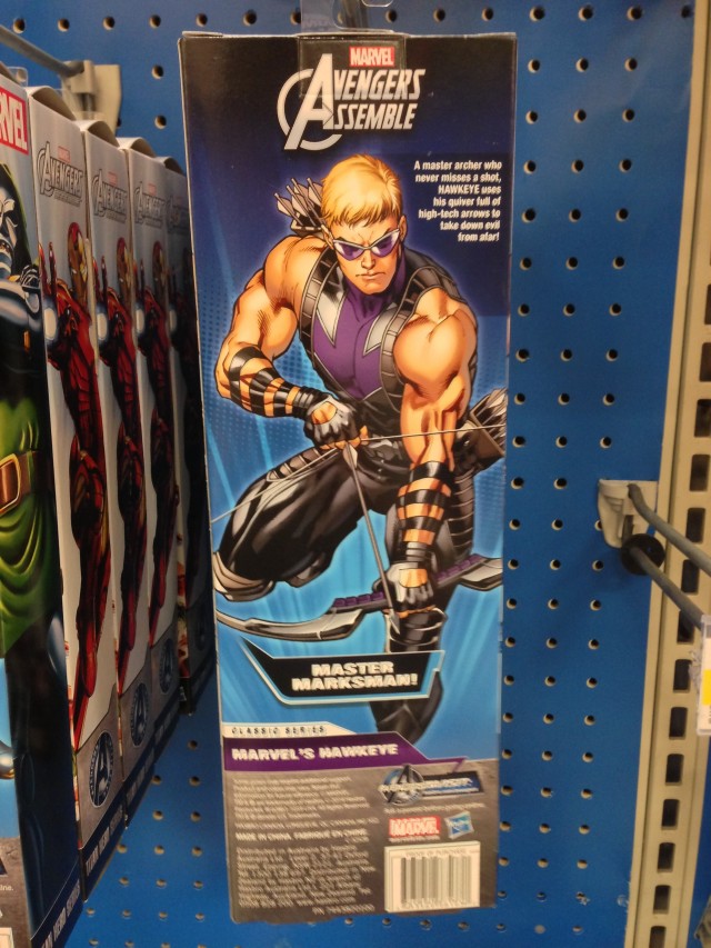 Hasbro Titan Heroes Hawkeye Figure Box Back
