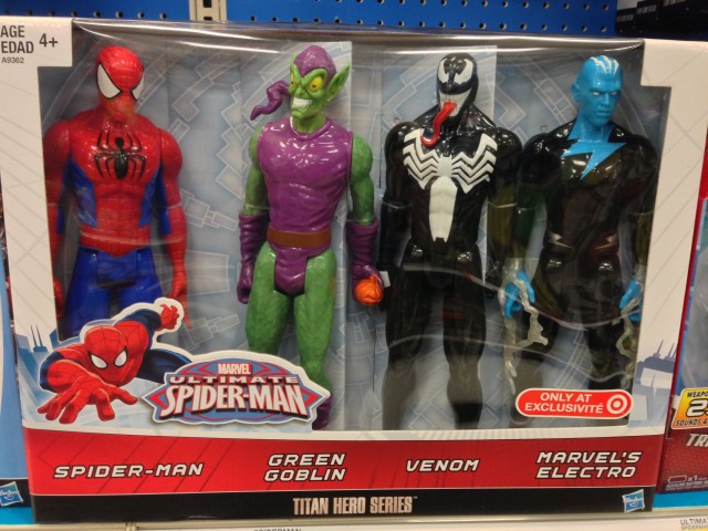 Electro Venom Green Goblin Titan Heroes Figures Set